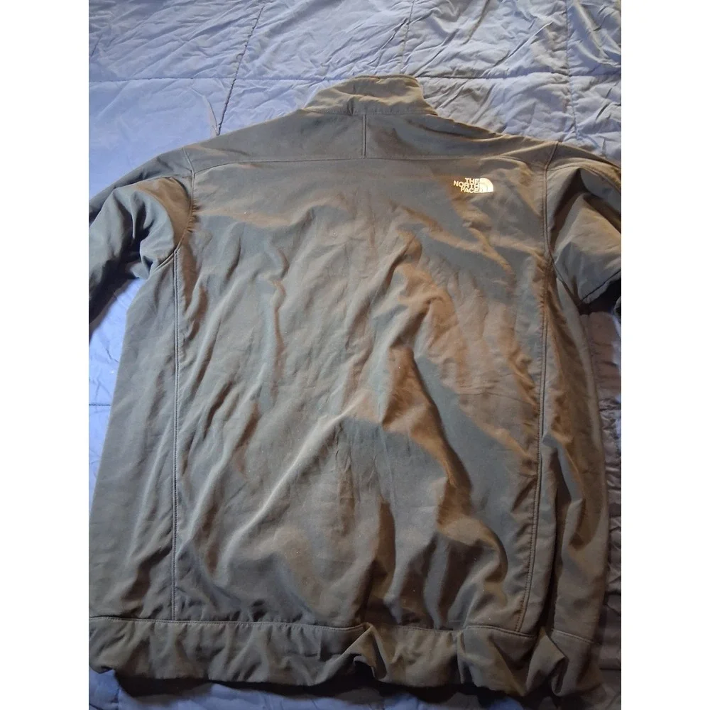 The North Face Apex‎ Bionic Jacket Mens XL Black Softshell Fleece Lined Full Zip